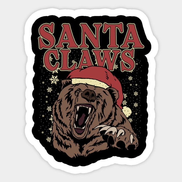 Santa Claws Sticker by Juniorilson